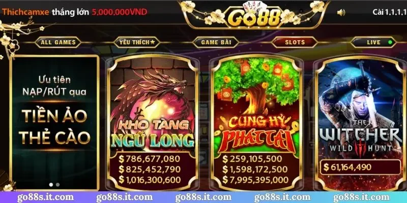 Bí kíp chơi nổ hũ GO88 luôn thắng